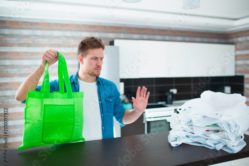 Photos Concept against unreasonable use of plastic bags