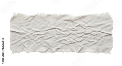 Close-up texture of crumpled beige fabric or paper