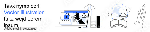 Photography Cybersecurity, data privacy, online security, risk management, hacking prevention, global communication