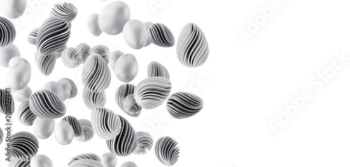 Abstract 3D rendering of fl...