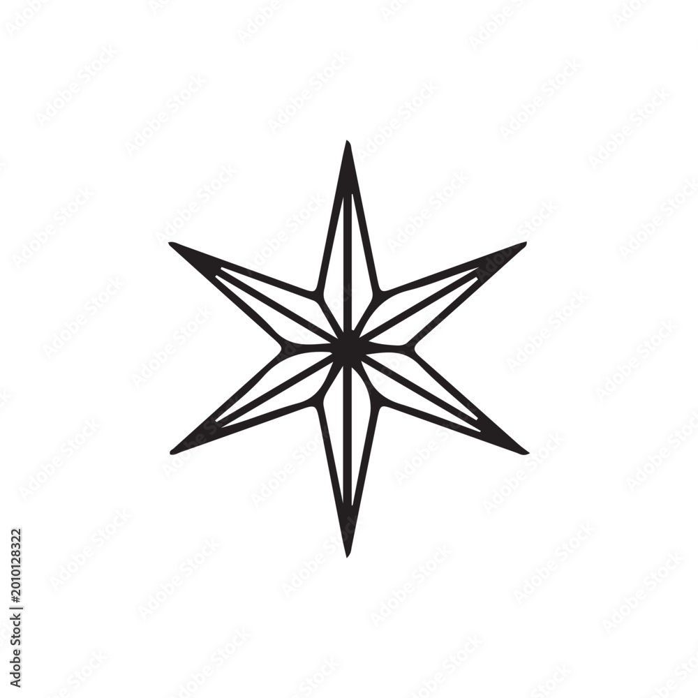 Fototapeta premium Set of Intricate Blue Snowflake Vectors, Ornate Winter Ice Crystal Illustrations on White Background