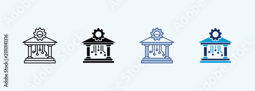 IT Governance multiple style icon collection