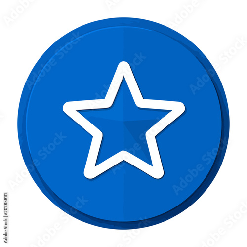 Sheriff badge star icon flat design vector for law enforcement and western theme