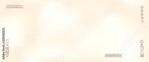 Fotografija Beige light gradient background in subtle ivory cream for template