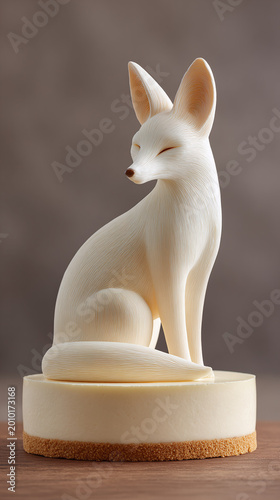 Captivating Fox Cake Sculpture: A Whimsical Delight Blending Artistry and Culinary Excellence in an Exquisite Dessert Presentation for Every Special Occasion