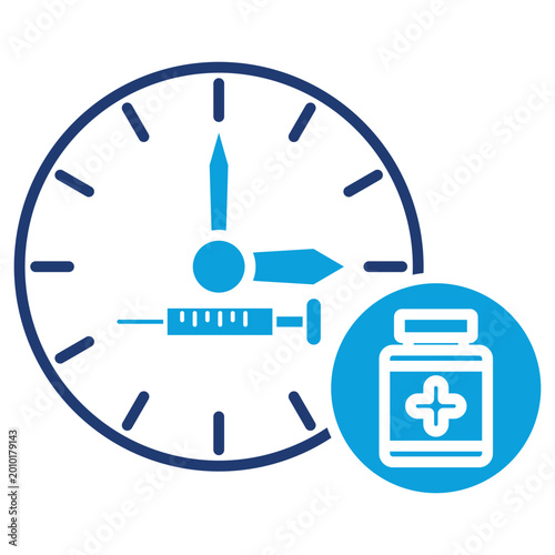 Dosage Blue Combination Icon