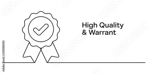 Canvastavla High quality badge icon with check mark for business guarantee and warrant