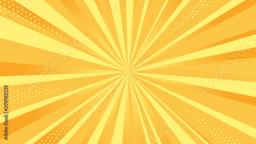 Yellow radial burst abstract background sunburst rays energetic backdrop 黄色 放射線 背景