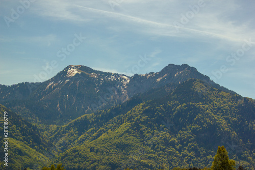 mountain landscape with clouds