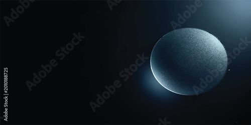 Foto Moon and planet Earth in space with stars, solar system and cosmic universe illu