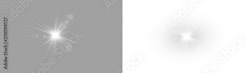 Konstfotografi Vector transparent light flare, sunlight special lens flare light effect