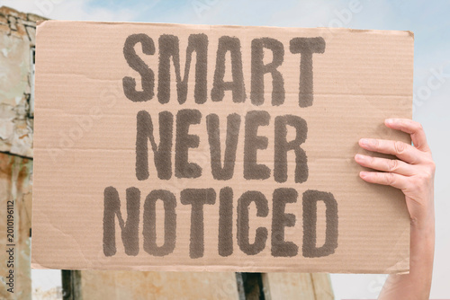 Obraz na płótnie "Smart Never Noticed" Exceptional intellectual talent in children from disadvantaged households frequently goes unidentified by educational systems
