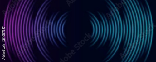 Obraz na plátne Wi-Fi wave light effect
