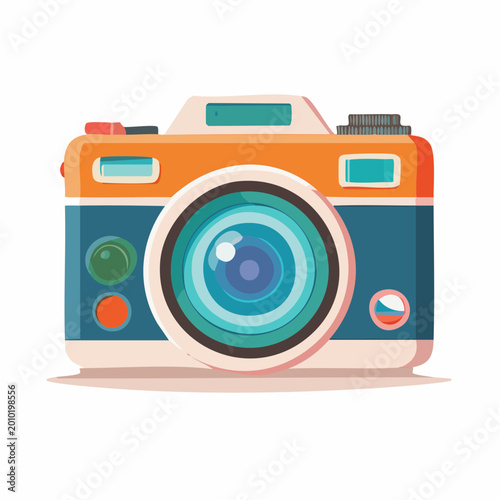 Fotokamera - Cartoon Comic Stil - Vektor