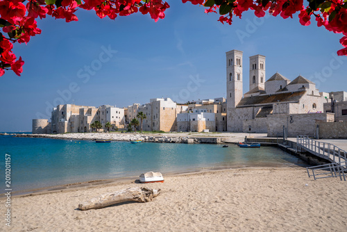 Obraz na plátně The Molfetta Town view in Puglia Region of Italy