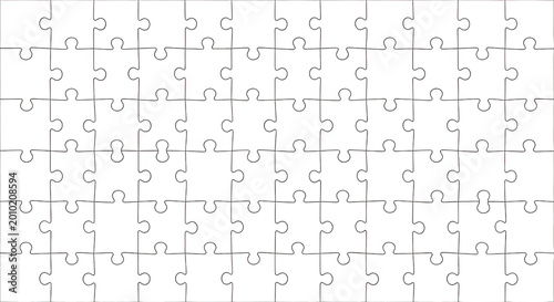 A seamless black jigsaw puzzle pattern with thin white outlines forming a grid of interlocking pieces on a dark background