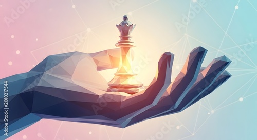 a hand holding a chess piece.
