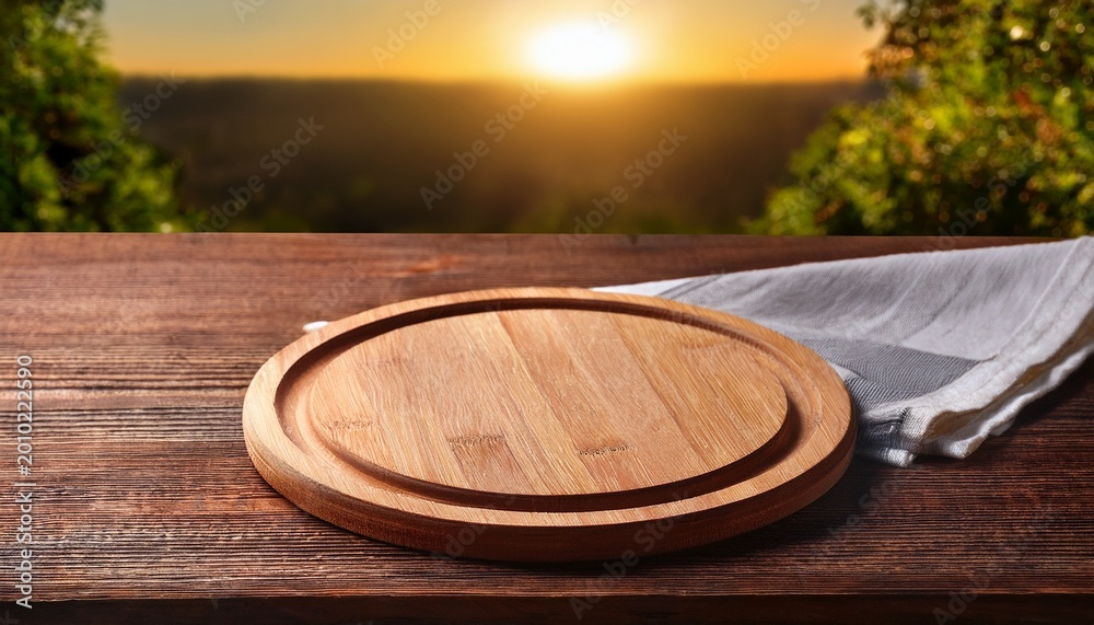 Obraz premium make your next pizza promotions instagram worthy with this rustic pizza board and napkin
