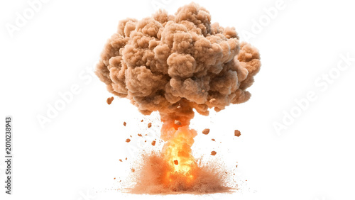 Fotografija Bomb blast explosion affect isolated on transparent background