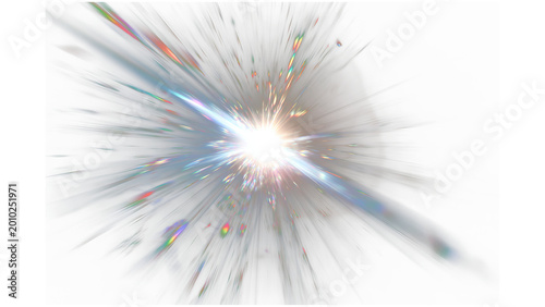Fotografija Milky Way* explosion affect isolated and transparent background