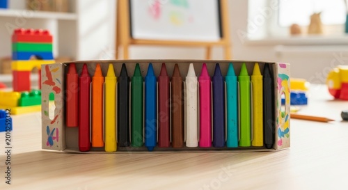 Assorted Chunky Crayons in a Box