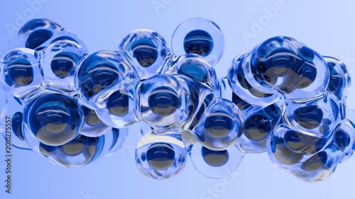 cellulare in movimento, animazione sfodno astratto rendering 3d