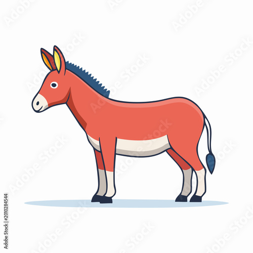 Cartoon Donkey Illustration