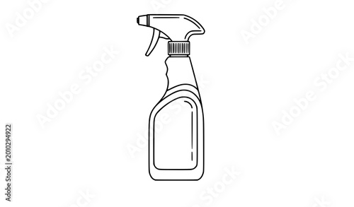 Quadro em tela spray bottle isolated
