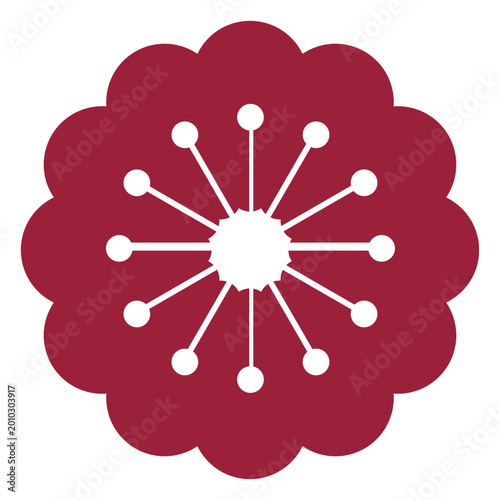 Fotografia Flower stamen silhouette