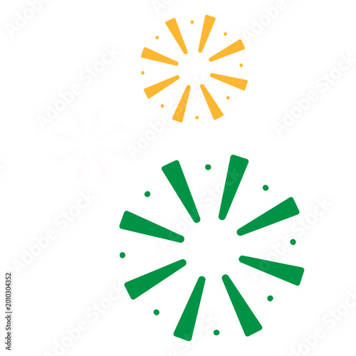 Slika na platnu Firework salute flat
