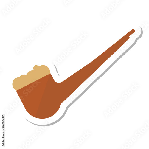 Cuadro en lienzo Pipe tabacco sticker