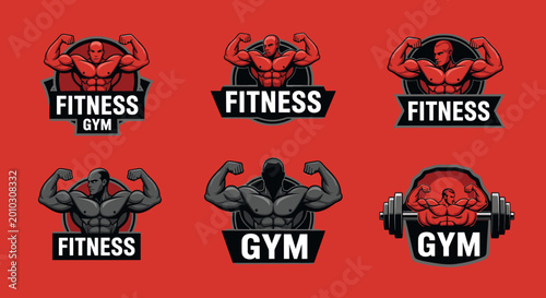 A powerful illustration of a muscular man flexing his biceps, ideal for gym branding, fitness motivation, and athletic advertising.