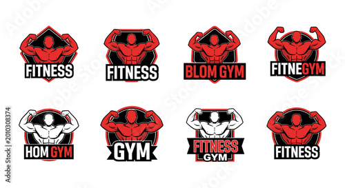 A bold graphic illustration of a bodybuilder flexing muscles, perfect for fitness branding and sports motivation marketing.