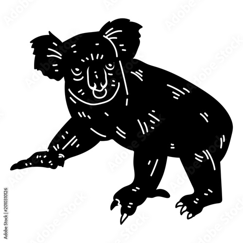 Photography Koala walking silhouette