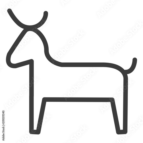 фотографія Bull cow horn cattle tail divinity stroke