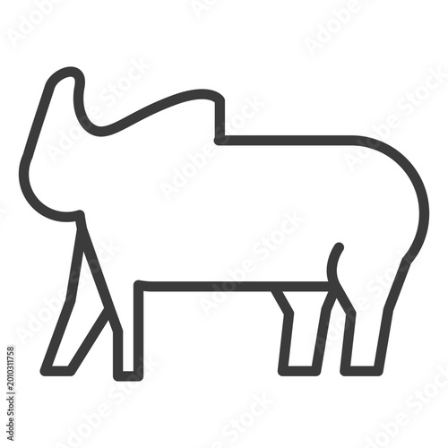 Fotografie Elephant trunk fat ear divinity stroke