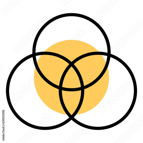 Photos Circle three interlacing stroke