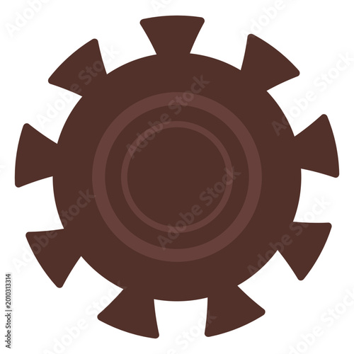 Fotografi Gear wheel gear hole pinion cogwheel flat