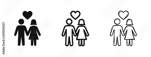 Konstfotografi Romantic couple in love icon