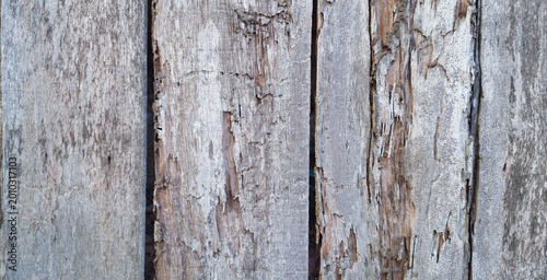 Tableau sur toile Weathered wood texture background with old rustic timber planks and natural decay grain for vintage design