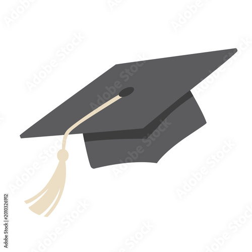 Graduation Cap Flying Illustration
