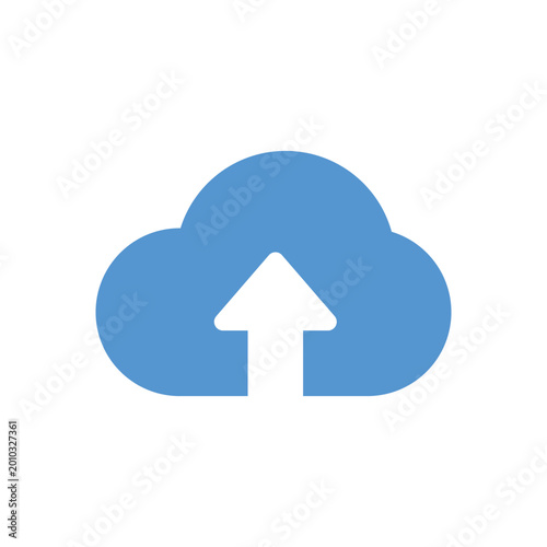 Cloud Upload Arrow Vector Icon