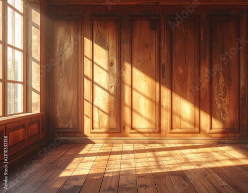 An old wooden door with a vintage handle serves as the closed entrance to the empty interior of a rustic wooden sauna house featuring brown walls and textured architecture