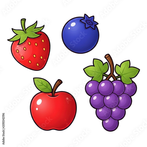 Fruit isolated on transparent background