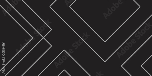 Abstract Black Geometric Background with Red Neon Line Accents, Suit for banner, web, brochure, pamflet, poster and presentation