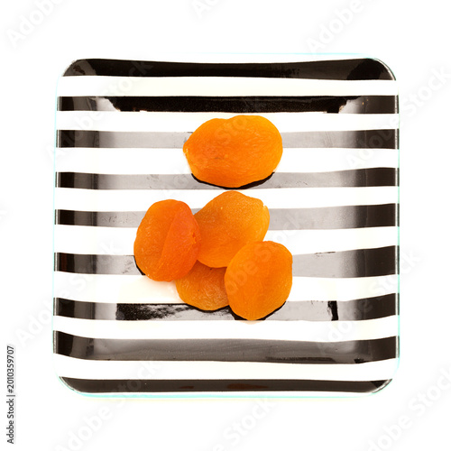 Photos Healty Snack - Dried Apricots isolated on white background