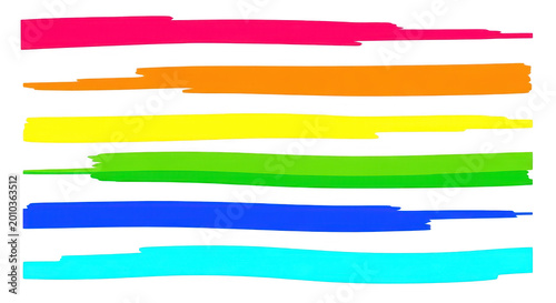 Colorful horizontal gradient stripes illustration