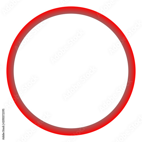 Free Download Neon Red Glowing Circle Frame PNG, Futuristic 3D Crimson Ruby Ring Isolated on Transparent Background, Illuminated Boundary - GFXLoad