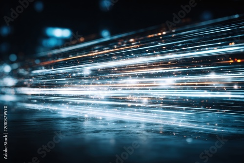 Digital communication concept with high-speed light streaks