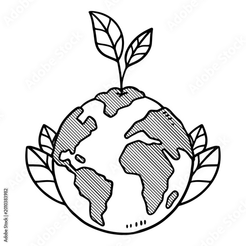 Environment Day Hand Drawn